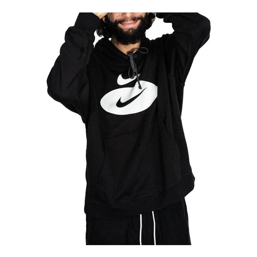 NIKE Sportswear Swoosh League Fleece Pullover Hoodie 'Black' DM5458-010