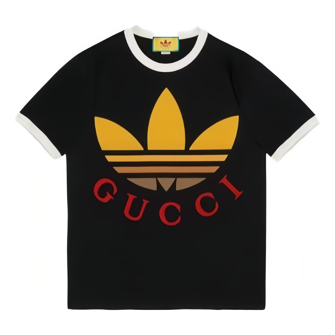 Gucci x adidas Cotton T-Shirt 'Black' 727694-XJE7J-1152-NEW