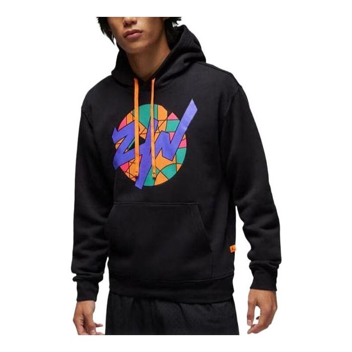 Air Jordan Zion Fleece Pullover Hoodie 'Black Cone' FD2391-010