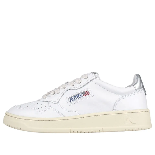 (WMNS) Autry Medalist Leather Low 'White Silver' AULW-LL05