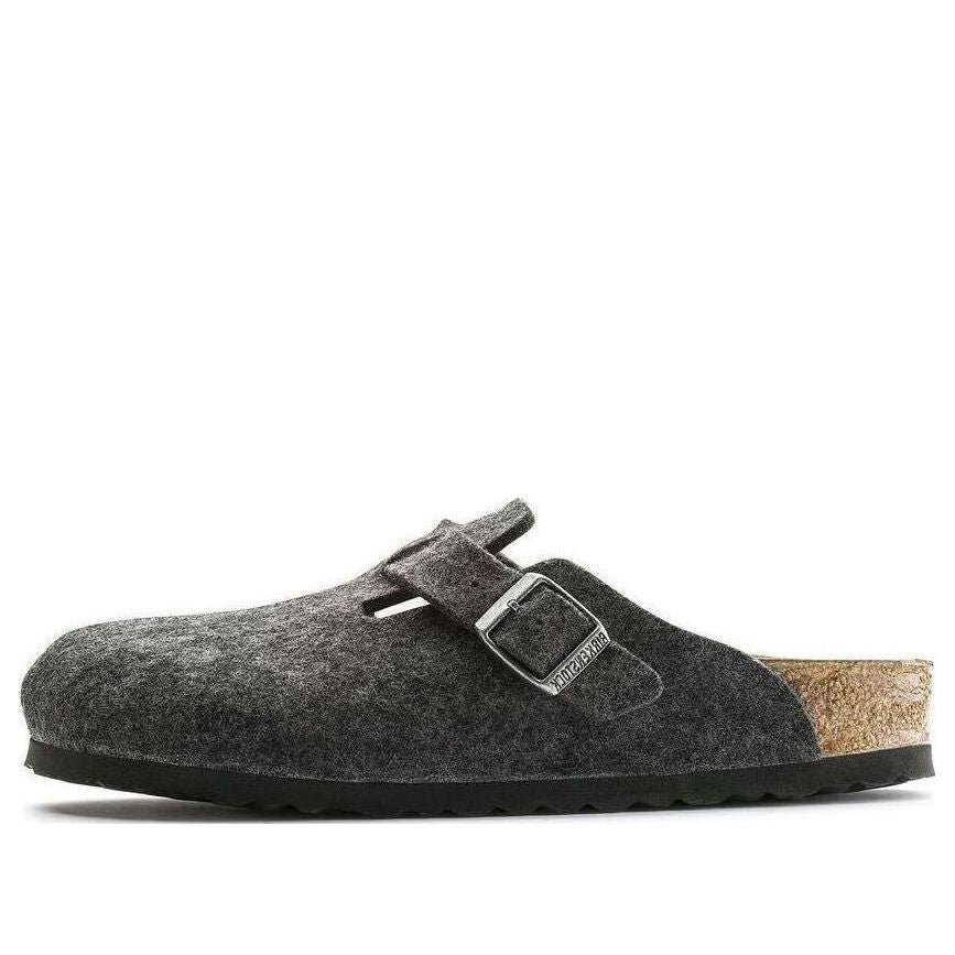 Birkenstock Boston Narrow 'Wool Felt Anthracite' 0160373