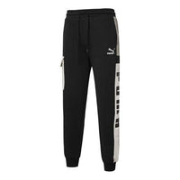 PUMA Logo Retro Cargo Pants 'Black' 535067-01