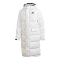 adidas Stay Warm Sports hooded down Jacket White GK0665