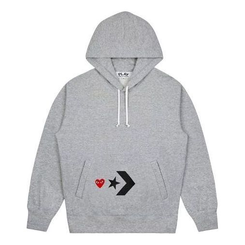 COMME des GARCONS PLAY x Converse Play Together Hoodie 'Grey' AE-T304-051-1