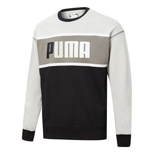 PUMA Regular Fit Retro Sweatshirt 'Black White Grey' 530710-01