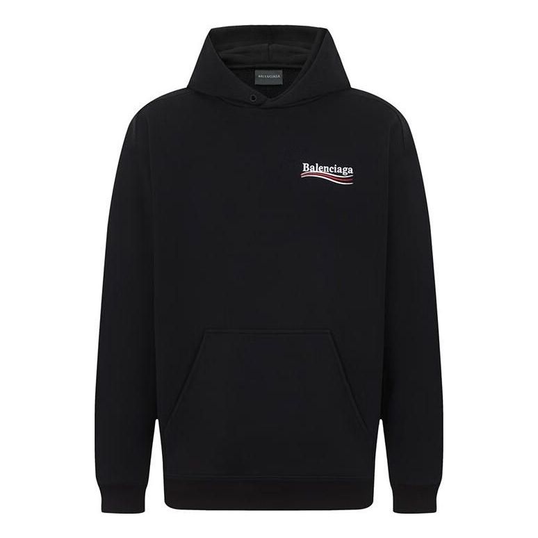 Balenciaga Political Campaign Hoodie Medium Fit 'Black' 600583TKVI91070