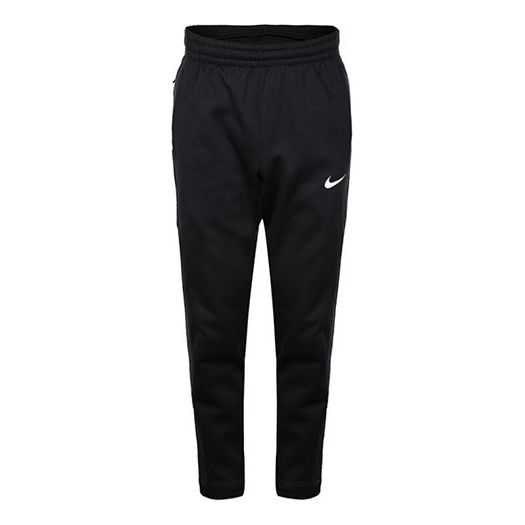 Nike THERMA Fleece Drawstring Sports Basketball Long Pants Black 926468-010