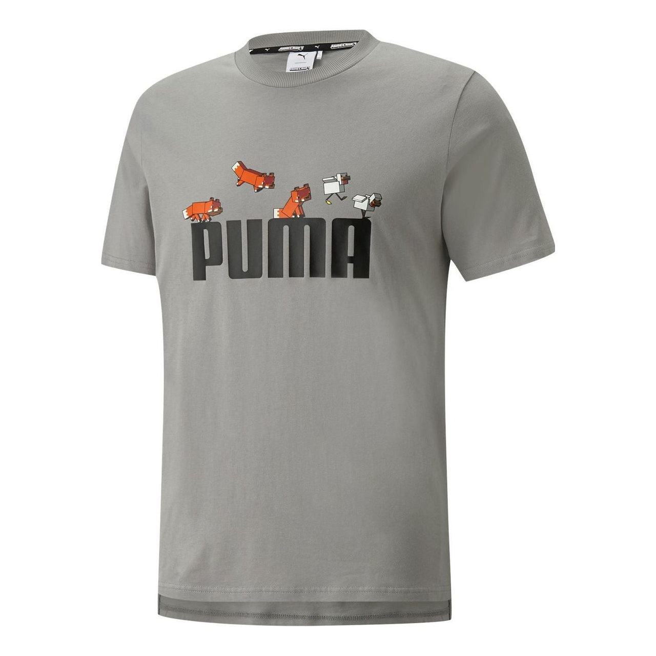 PUMA X Minecraft Graphic Tee 'Grey' 534374-76