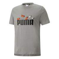 PUMA X Minecraft Graphic Tee 'Grey' 534374-76