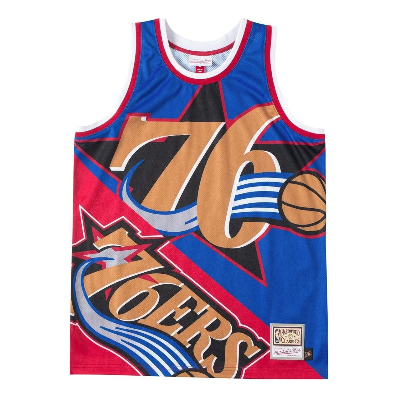 Mitchell & Ness x NBA Big Face Fashion Tank 5.0 'Philadelphia 76ers' TMTK4350-P76YYPPPBLUE