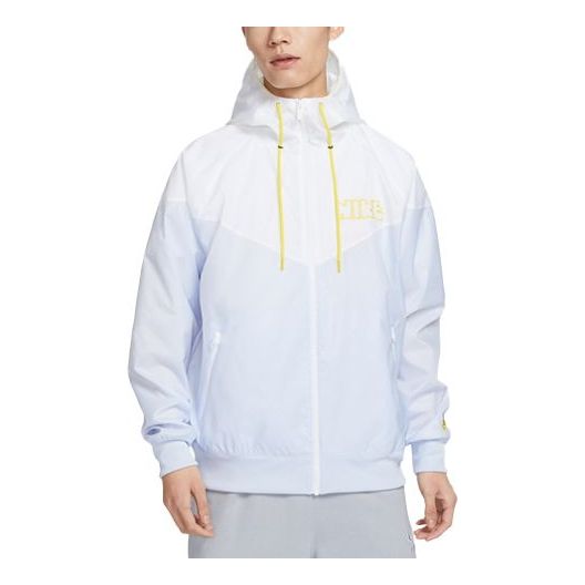Nike Windrunner Woven Lined Jacket 'White Grey' DX0695-085