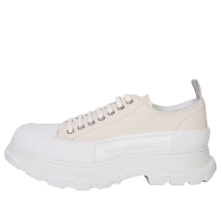 Alexander McQueen Tread Slick Low-Top Sneakers 'Cream Pink White' 705662WHZ627701