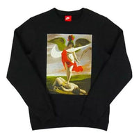 Nike Crew Greece Allegory Sweatshirt For Men Black AQ7139-010
