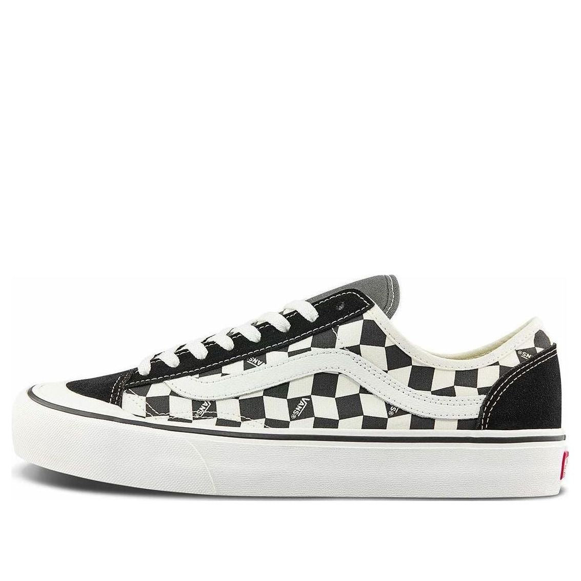 Vans Style 136 Decon Vr3 SF Casual Low Top Skateboarding Shoes Unisex Black White Grid  VN0A4BX91KP