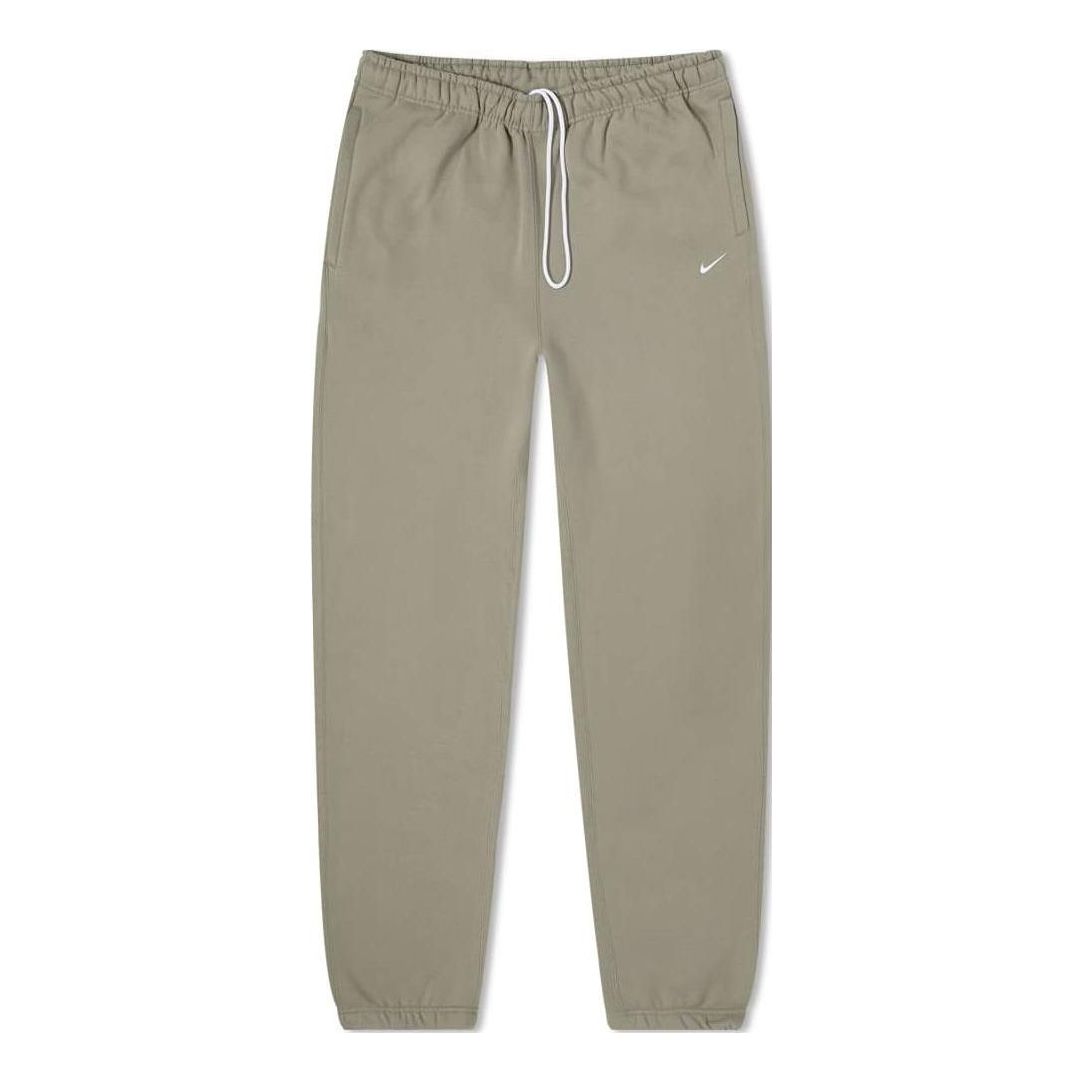 Men's Nike Logo Embroidered Bundle Feet Casual Solid Color Sports Pants/Trousers/Joggers Gray CW5460-320