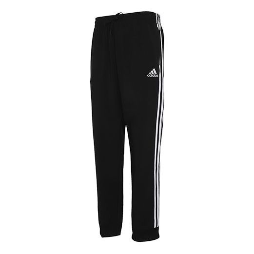 adidas Casual Sports Side Stripe Bundle Feet Long Pants Black GK8980