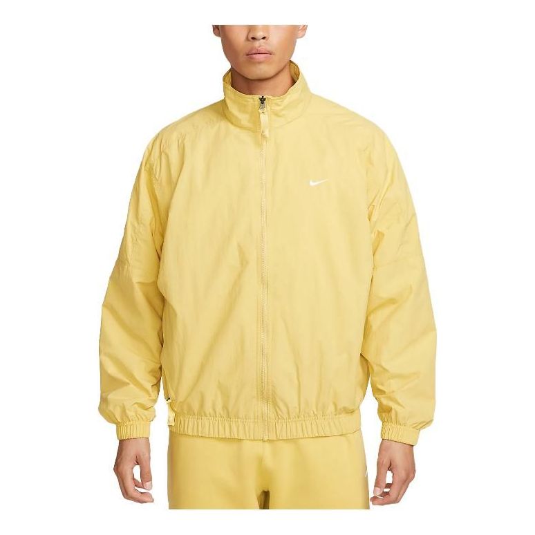 Nike Solo Swoosh Zipped Jacket 'Yellow' DQ5201-700