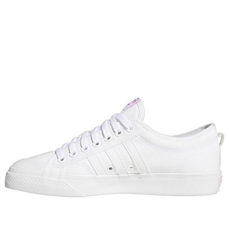 (WMNS) adidas Nizza Trefoil 'White Red' FX8345