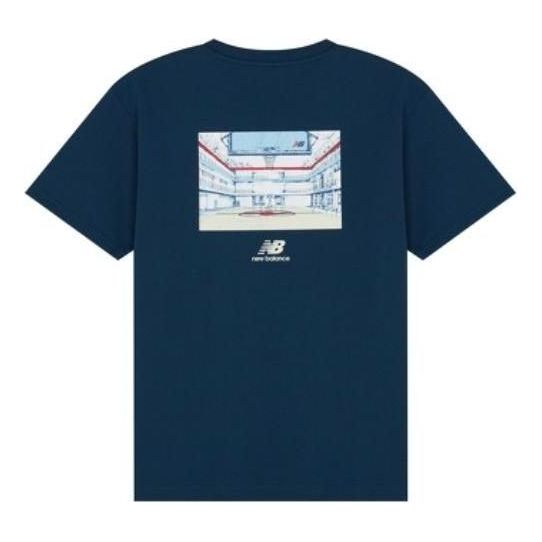 New Balance x ANB Brand Tee 'Blue White' AMT22377-BGV