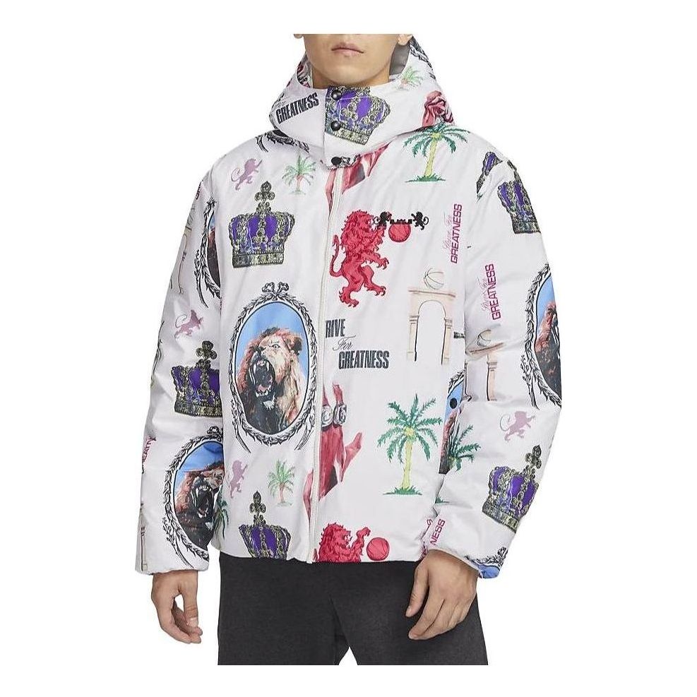 Nike LeBron Therma-FIT Down Jacket 'White Multi' FB6975-030
