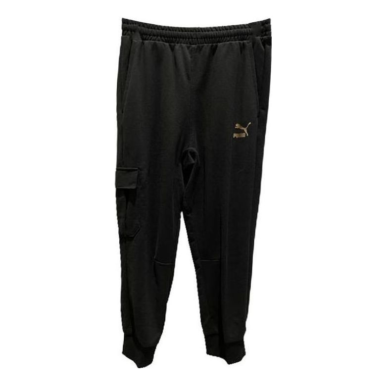 PUMA Essential Minimal Gold Cargo Pants 'Black' 535225-01