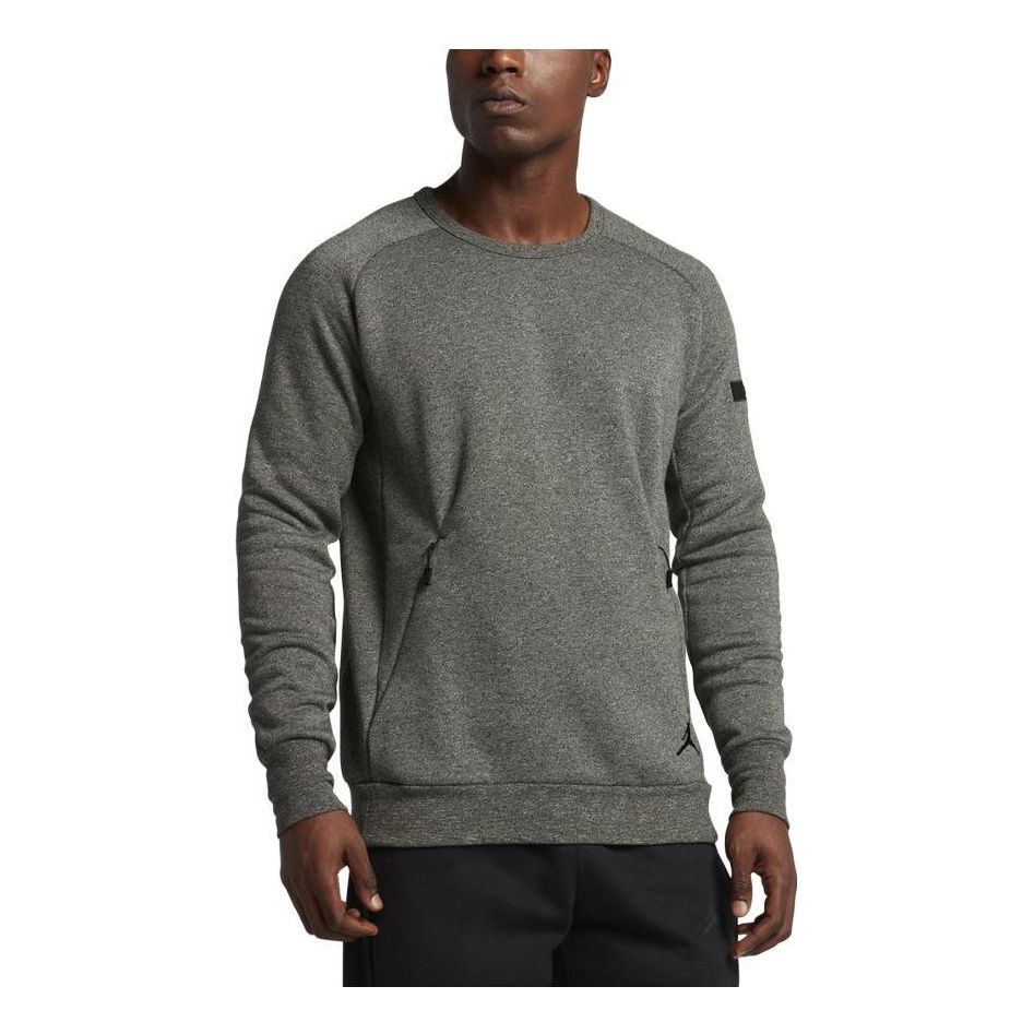 Air Jordan Icon Fleece Men's Sweatshirt 'Grey' 802185-355