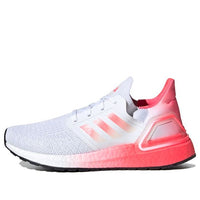 (GS) adidas UltraBoost 20 J 'White Signal Pink' FX0456