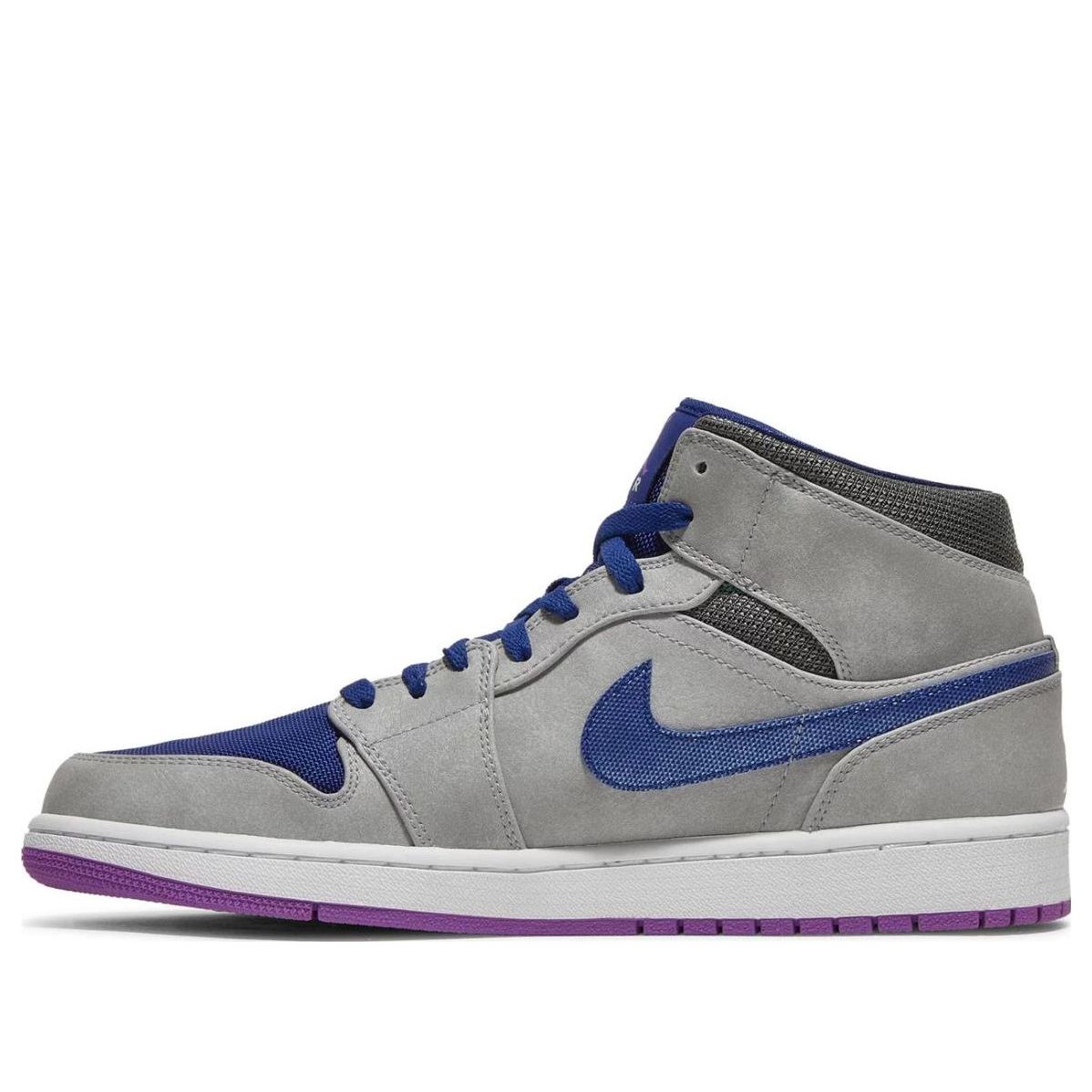 Air Jordan 1 Mid 'Matte Silver Purple' 554724-008