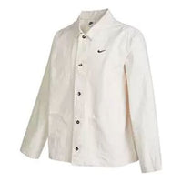 Men's Nike Solid Color Logo Printing Jacket White DQ5185-030