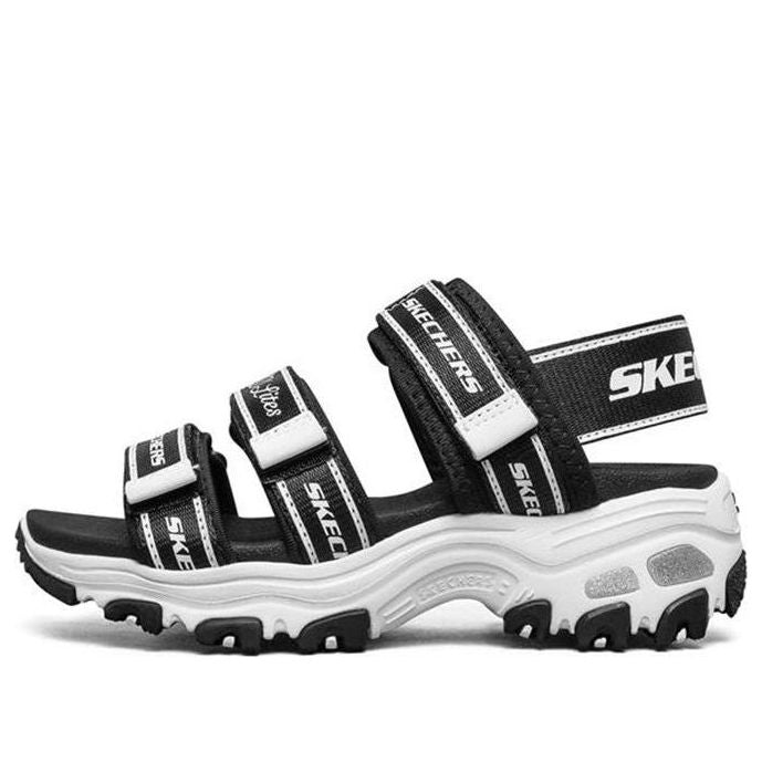 (GS) Skechers Dlites Sandals 'Black White' 664167L-BLK