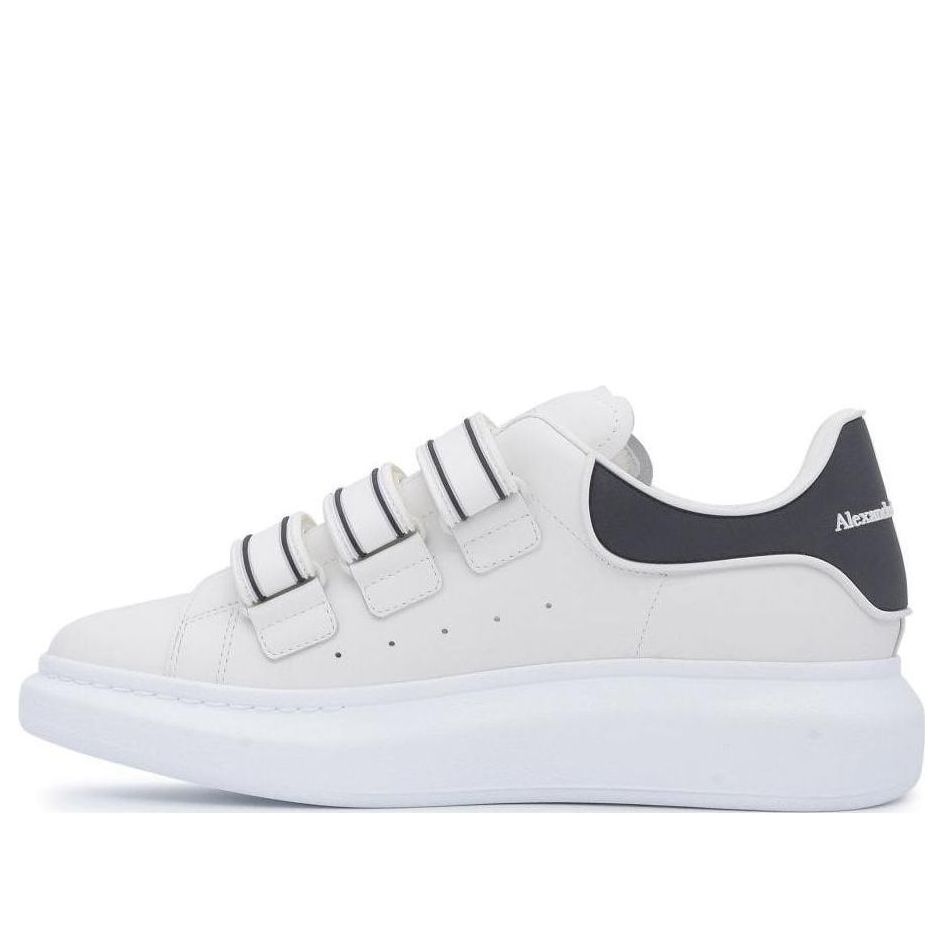 Alexander McQueen Thick-Soled Leather Sneakers 'Beige Black' 750337WIDJK9360