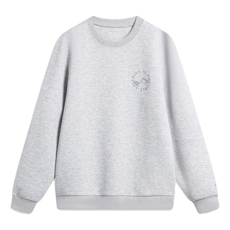 Li-Ning Small Graphic Sweatshirt 'Grey' AWDT759-1