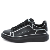 Alexander McQueen Oversized Sneaker 'Black Silver Holo' 645868WIBNV1587