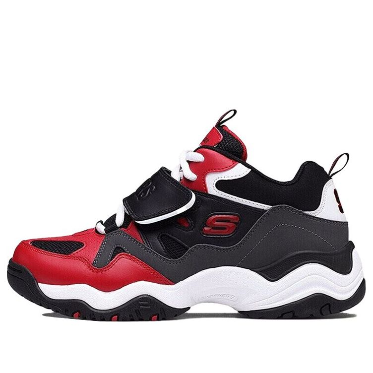 (WMNS) Skechers D'Lites Train Mid-Top Daddy Shoes Red/Black 99999111-RDBK