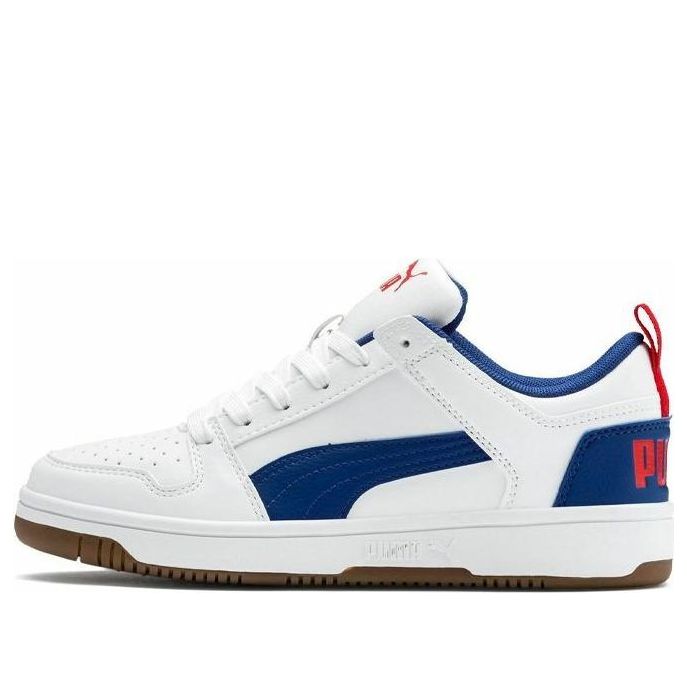 (GS) PUMA Rebound Layup Lo 'White Blue' 370490-05