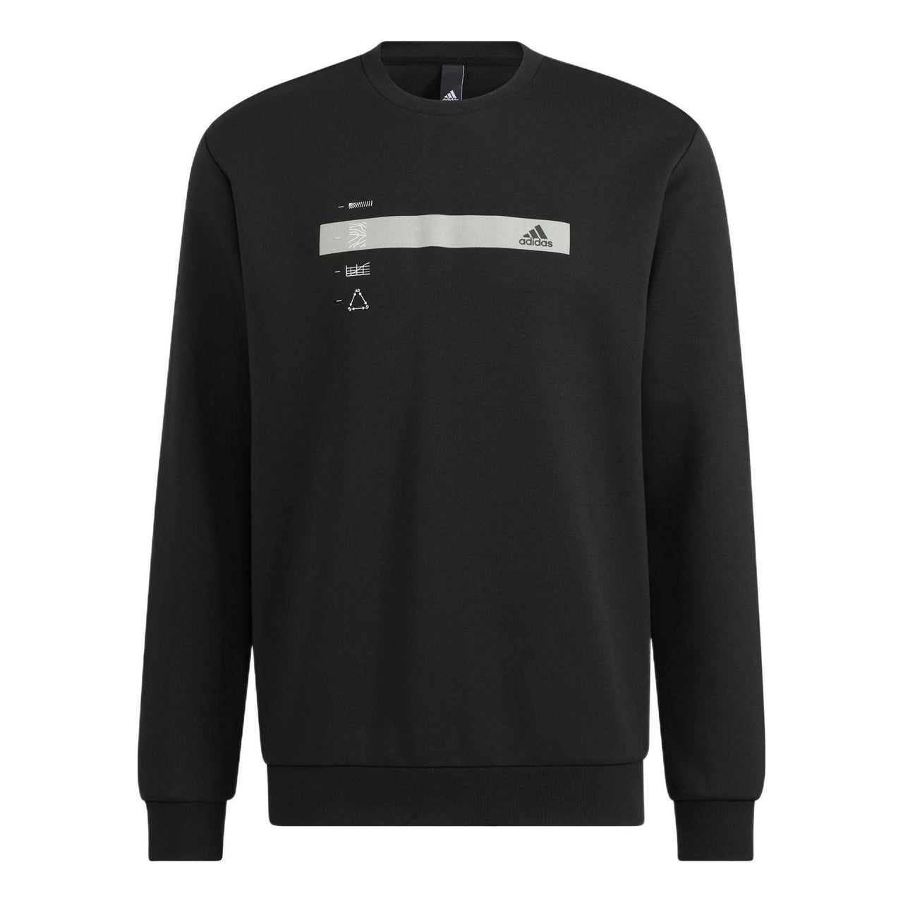 adidas Classic Gfx Crew Sweatshirt 'Black' HN9019