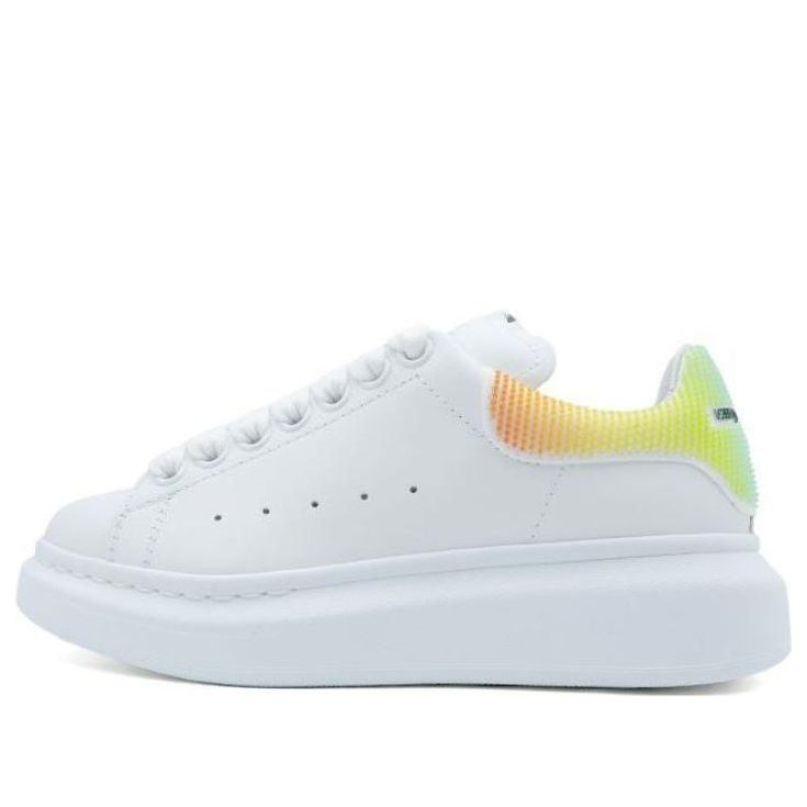 (WMNS) Alexander McQueen Larry Oversized Low-Top Sneakers 'White Multi' 708070WICG49035
