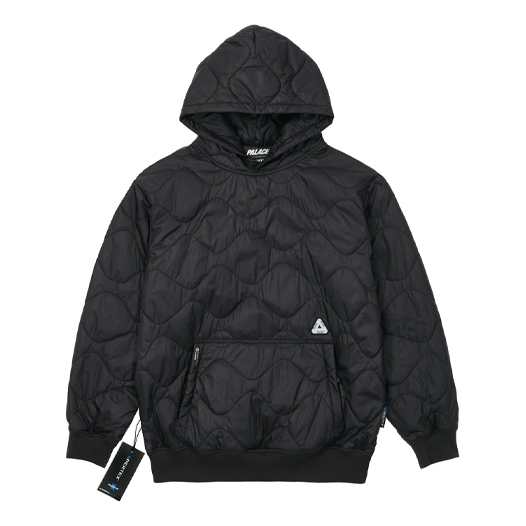 Palace SS22 Pertex Quilter Hoodie 'Black' P22CS124