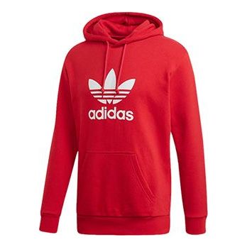adidas originals New Men'S Trefoil Pullover Red DX3614