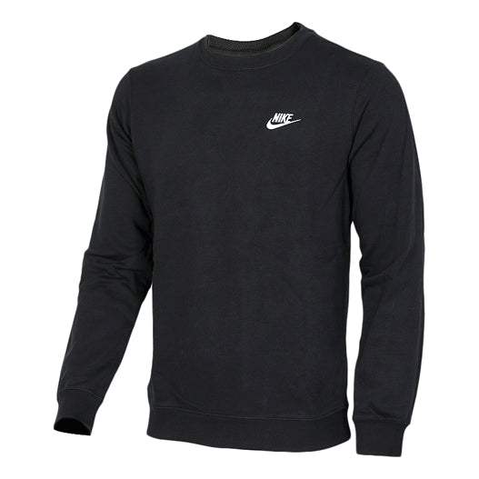 Men's Nike Casual Sports Loose Round Neck Pullover Black 804343-010