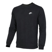 Men's Nike Casual Sports Loose Round Neck Pullover Black 804343-010