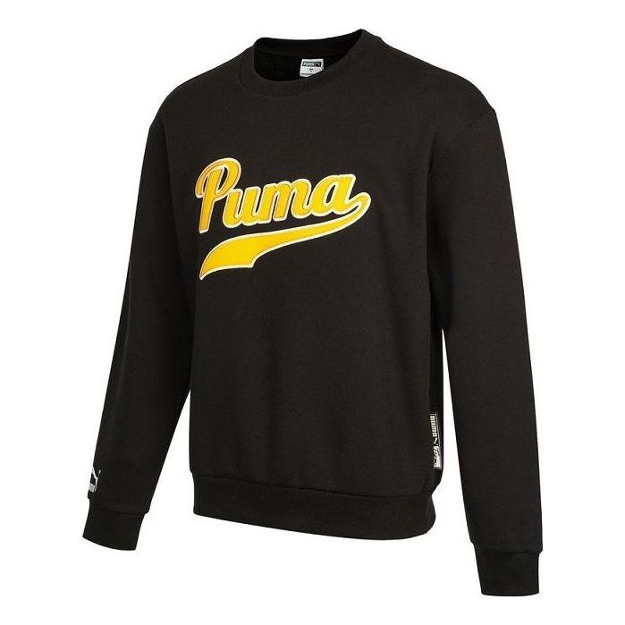 PUMA Team Crew Sweatshirt 'Black' 534383-01
