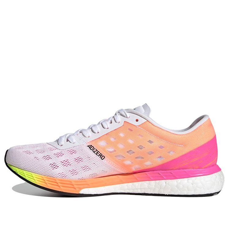 (WMNS) adidas Adizero Boston 9 'White Screaming Pink' H68744