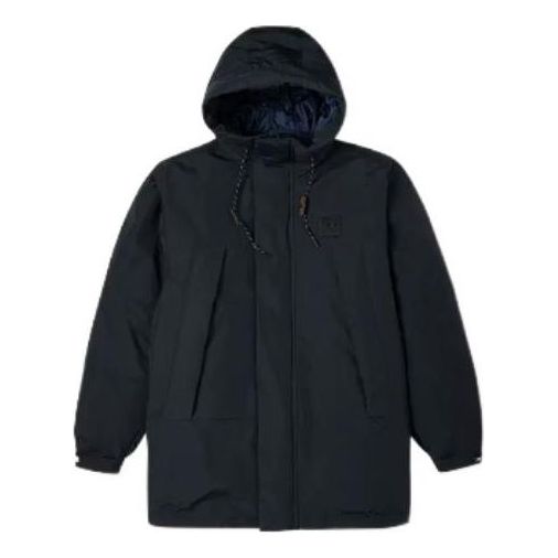 Converse Premium Mid Down Hooded Jacket 'Black' 10023775-A03