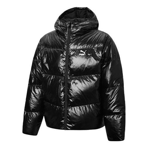 (WMNS) PUMA Shine Puffer Down Jacket 'Black' 530696-01