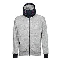 Converse Mixed Media Full Zip Sweatshirt 'Grey' 10017907-A01