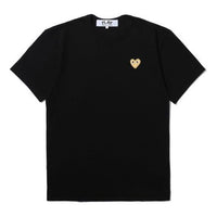 COMME des GARCONS PLAY Gold Heart T-Shirt 'Black' AZ-T216-051-1