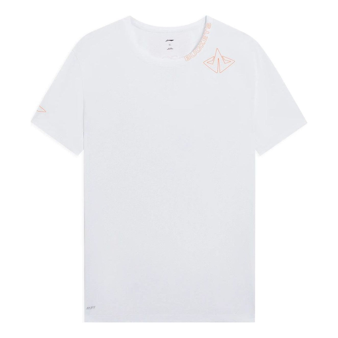 Li-Ning Hoops Buckets Graphic T-shirt 'White' ATSS587-2