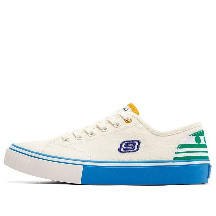 (WMNS) Skechers x One Piece V'lites 'White Blue Green' 896037-WBLG