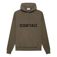 Fear of God Essentials FW21 Knit Pullover Logo Hoodie 'Harvest' FOG-FW21-014